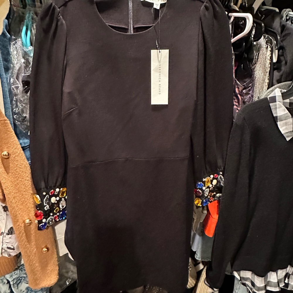 Embellished Black Dress